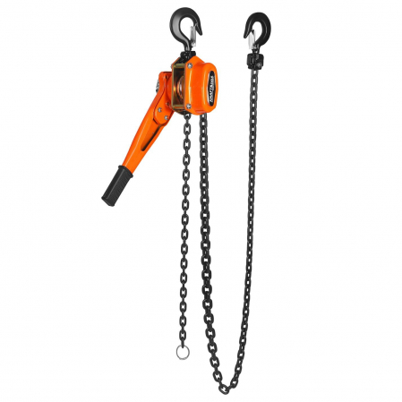 Palan troliu macara scripete manual 1500kg 1.5T cu parghie si lant 3m 8mm (KD3500) [4]