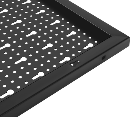 Panou metalic organizator scule 120x60 cm, perforat, montare perete, cu suporturi si carlige (KD11895) [13]