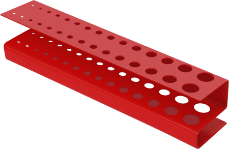 Panou metalic scule 120x60 cm, 3 segmente, perforat, cu carlige si recipiente (KD11898) [5]