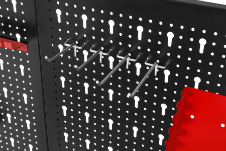 Panou metalic scule 80x60 cm, perforat, montare perete, cu suporturi si carlige (KD11896) [11]