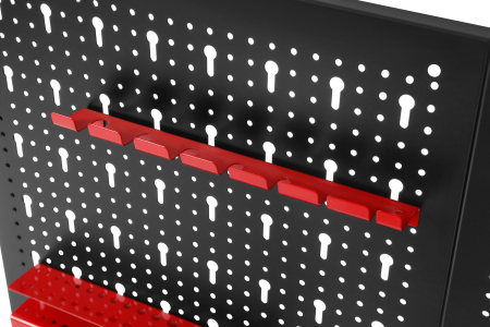 Panou metalic scule 80x60 cm, perforat, montare perete, cu suporturi si carlige (KD11896) [12]