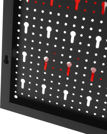 Panou metalic scule 80x60 cm, perforat, montare perete, cu suporturi si carlige (KD11896) [16]