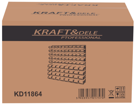 Panou pentru organizare scule de perete  78 x 78 cm + accesorii (KD11864) [12]