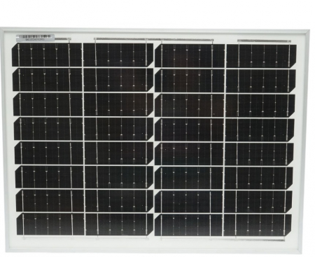 Sistem alimentare (panou, baterie, adaptor 220V) - Panou solar 20W fotovoltaic monocristalin 400x300x17mm DISLE74 (87TH422N)