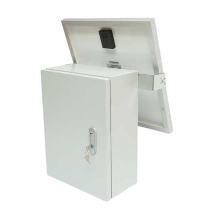 Cutie de protectie cu panou solar 30W pentru gard electric cu tablou metalic IP65 si suport montaj (BK88680) [6]