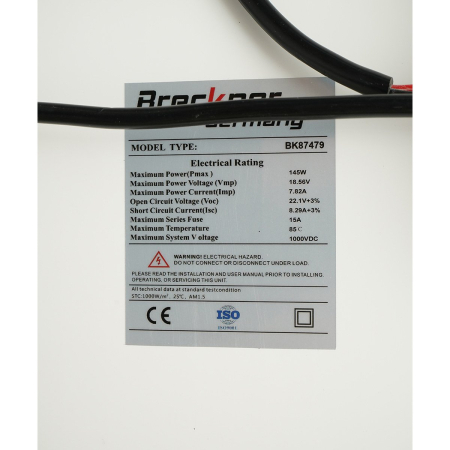 Panou solar portabil 145W monocristalin tip valiză, 12/24V, regulator 20A, 2 USB DISDW49 (BK87479) [9]