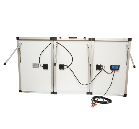 Panou solar portabil 240W monocristalin tip valiza cu regulator 12/24V si 2 porturi USB (BK87480) [4]