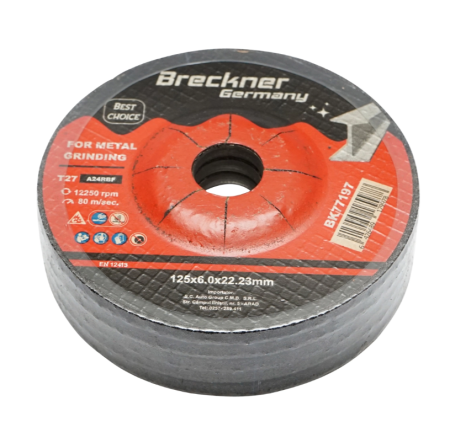 Panza disc flex pentru taiat si polizat metal T27 125x6.0x22mm DISGX16 (BK77197) [2]