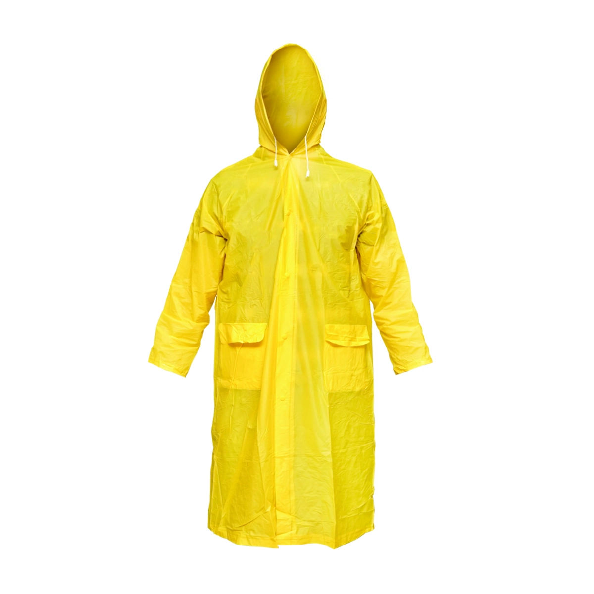 Altele - Pelerina cu gluga impermeabila M din PVC, 2 buzunare, inchidere cu capse, galben Breckner Germany DISEN67 (BK77422)