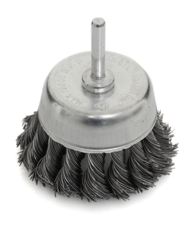 Perie frontala cu stift 75mm, M6, sarma otelita tip cupa (KD10990) [0]