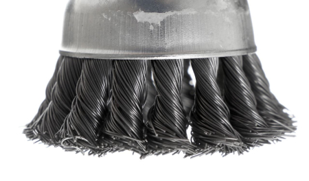 Perie frontala cu stift 75mm, M6, sarma otelita tip cupa (KD10990) [4]