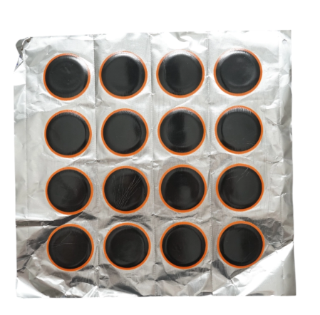 Produse noi (necategorizate) - Petice vulcanizare rotunde 52mm pentru camere de aer 16 buc/set Maruni made in Japan (DISRL29)