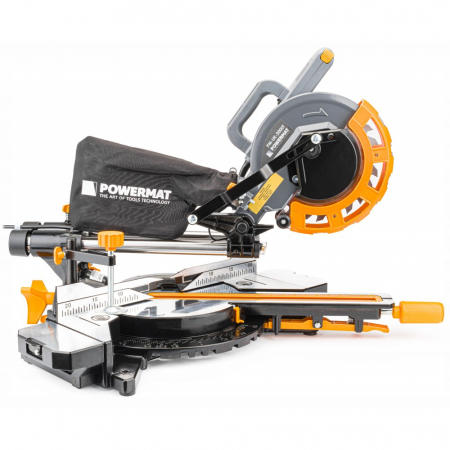 Fierastrau circular masina aparat debitat lemn 2000W debitator cu sanie glisare inclinare reglabila unghi (PM0687) [8]