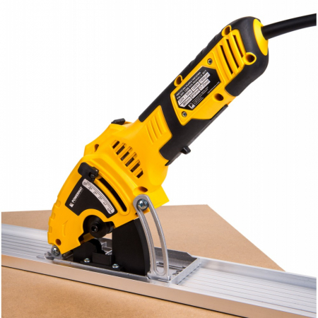 Fierastrau circular de precizie de mana cu sina de ghidaj + 3 panze (PM0493) [1]