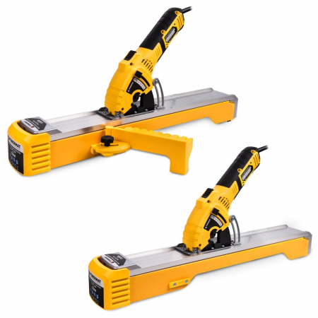 Fierastrau circular de precizie de mana cu sina de ghidaj + 3 panze (PM0493) [5]