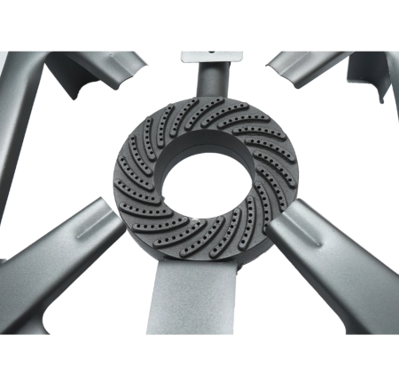 Pirostrie, arzator pe gaz patrat cu 4 picioare 400x400x106mm (DISLW74) [2]