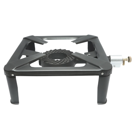 Pirostrie, arzator pe gaz patrat cu 4 picioare 400x400x106mm (DISLW74) [1]