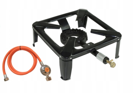 Incalzitoare arzatoare electrice / gaz / combustibil - Pirostrie, arzator pe gaz patrat cu 4 picioare 8kw (KD117850)