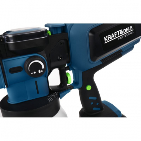 Pistol aparat masina vopsit pe baterie 21V stropit vas rezervor 1200ml (KD5480) [8]