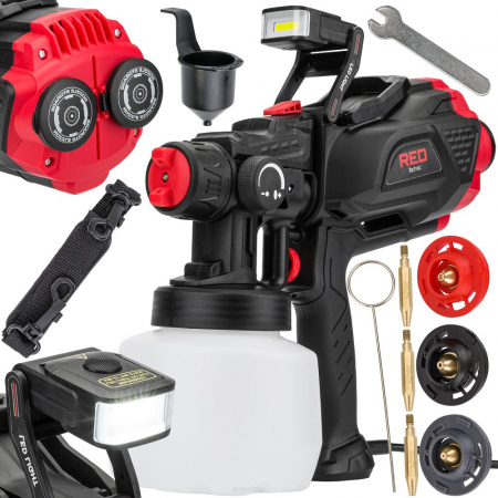 Pistol aparat masina vopsit stropit electric 650W cu vas rezervor 1200ml priza 230V (RTPDM0020) [1]