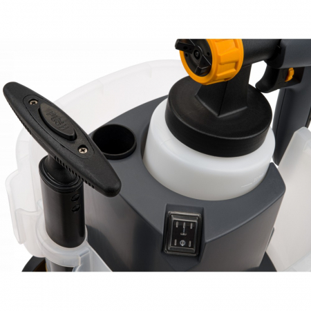 Pistol aparat masina vopsit stropit electric 950W furtun 3M vas rezervor 800ml 3 duze (PM0929) [8]