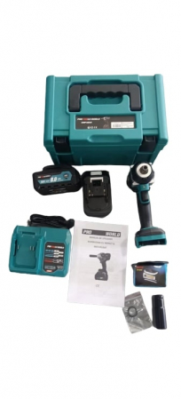 Pistol Cheie impact 330Nm 1 2 cu 2 acumulatori baterii 36V 8ah + lanterna cap insurubat desfacut (CMP1254) [1]
