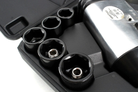 Pistol cheie masina cu impact 310Nm + clichet pneumatic insurubat desfacut + 10 chei (KD1422) [4]