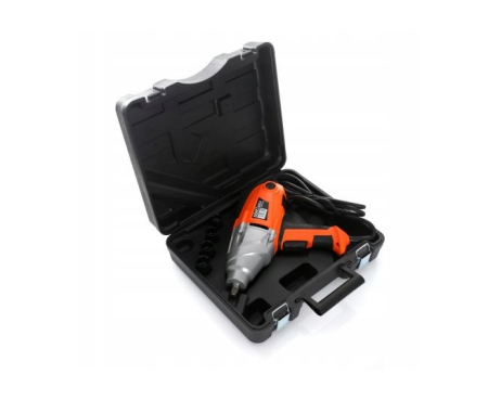 Scule Atelier Auto - Pistol cheie masina cu impact electric LCD 2000W 800Nm, insurubat desfacut + chei 17,19,21,22mm (KD1535)