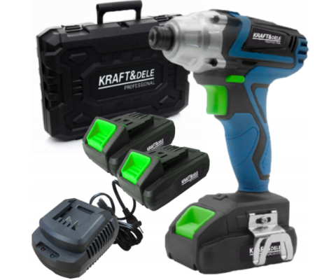 Scule Atelier Auto - Pistol cheie masina insurubat desfacut cu impact acumulator 21V 380Nm 2x3000mAh (KD3406)