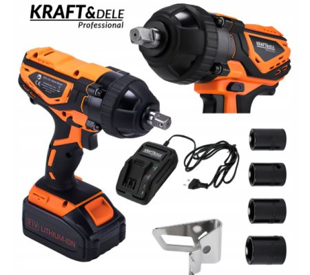 Scule Atelier Auto - Pistol cheie masina insurubat desfacut cu impact acumulator 21V 750Nm 4000mAh (KD5465)