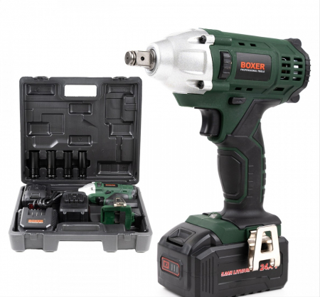 Aparat gaurit si insurubat - Pistol cheie masina insurubat desfacut cu impact acumulator 24.4V, 2 baterii 5ah (SR-023)