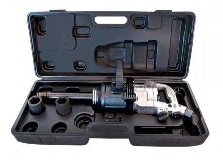 Pistol impact 1" - Pistol cheie pneumatica impact 2500Nm 1tol + tubulare 32 33mm camion tir utilaje (45404-P)