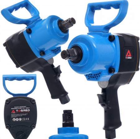 Pistol cheie pneumatica impact 2500NM 34 insurubat desfacut + Pistol cheie pneumatica impact 5000Nm 1tol + tubulare 32 33mm (TA825+TA817) [2]