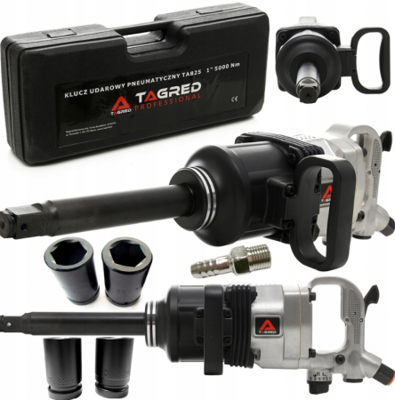 Pistol cheie pneumatica impact 2500NM 34 insurubat desfacut + Pistol cheie pneumatica impact 5000Nm 1tol + tubulare 32 33mm (TA825+TA817) [1]