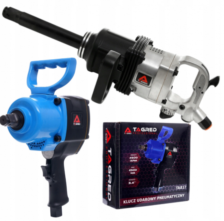 Pistol impact 1/2" - Pistol cheie pneumatica impact 2500NM 34 insurubat desfacut + Pistol cheie pneumatica impact 5000Nm 1tol + tubulare 32 33mm (TA825+TA817)