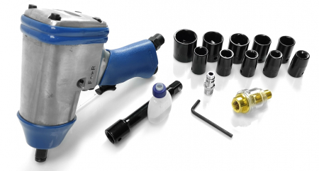Scule Atelier Auto - Pistol cheie pneumatica impact 310Nm + tubulare 9-27mm insurubat desfacut (M80500)