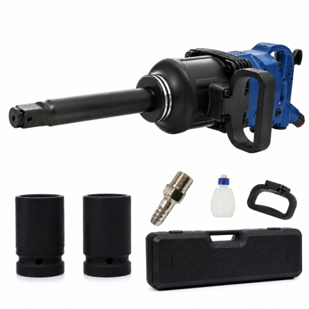 Pistol cheie pneumatica impact 5000Nm 1tol  + tubulare 32 33mm camion tir utilaje (TA825) [1]