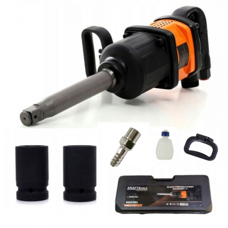 Pistol impact 1" - Pistol cheie pneumatica impact 5500Nm 1tol + tubulare 32 33mm camion tir utilaje (KD5781)