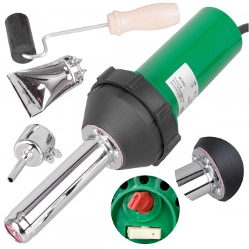 Pistoale termice - Pistol cu aer cald electric 1200W pentru sudura plastic cu accesorii incluse ( ECHG12)