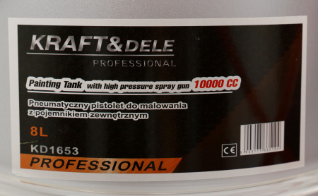 Pistol de pulverizare cu rezervor separat 8L presiune inalta (KD1653) [2]