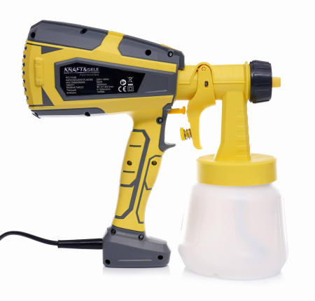 Pistol de pulverizare electric 500W duza 1.0mm 1.8mm 2.5mm 1000ml (KD1656) [6]