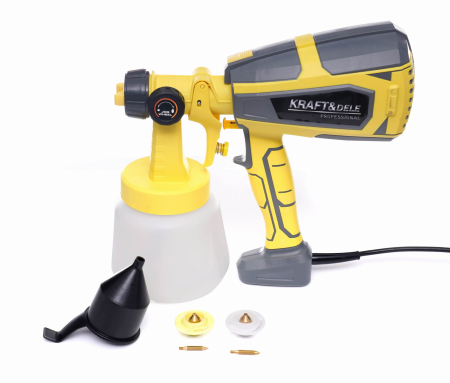 Aparate de vopsit - Pistol de pulverizare electric 500W duza 1.0mm 1.8mm 2.5mm 1000ml (KD1656)