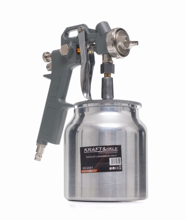 Pistol de pulverizare vopsit pneumatic HVLP, 750 ml, duza 1.8 mm, (KD2091) [2]