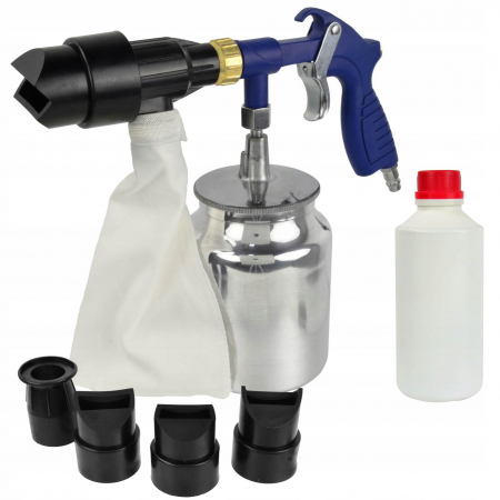 Aparat sablat curatat - Pistol de sablare cu recuperator + 4 duze  1L 1kg (G01196)