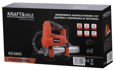 Pistol de uns cu acumulator 21 V, 3000 mAh, 10000 PSI (KD3665) [8]