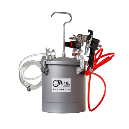 Pistol de vopsit pneumatic cu rezervor 10L si duza 1,8 mm pentru vopsire (M80639C) [1]