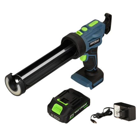 Altele - Pistol electric silicon spuma pe baterie acumulator 2500mAh 21V lampa led (KD5482)