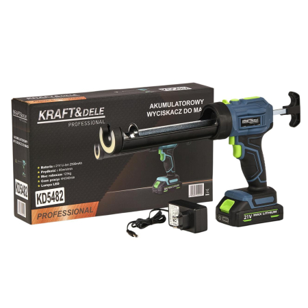 Pistol electric silicon spuma pe baterie acumulator 2500mAh 21V lampa led (KD5482) [1]