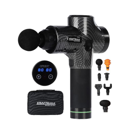 Altele - Pistol masaj muscular cu 7 capete 250W 30 viteze cu ecran LCD (KD3080)