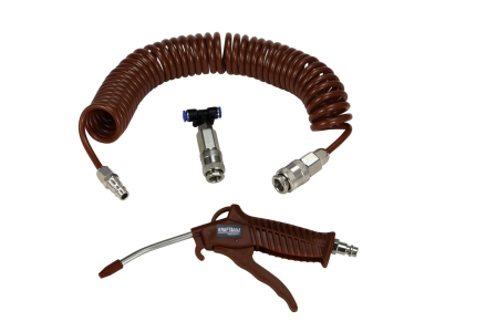 Scule pneumatice - Pistol pentru suflat cu furtun si piesa T de legatura camion tir cabina (KD2120)